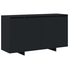 vidaXL Credenza Nera Nera Legno Ingegnerizzato 135 x 41 x 75 cm