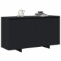 vidaXL Credenza Nera Nera Legno Ingegnerizzato 135 x 41 x 75 cm