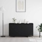vidaXL Credenza Nera Nera Legno Ingegnerizzato 135 x 41 x 75 cm
