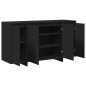 vidaXL Credenza Nera Nera Legno Ingegnerizzato 135 x 41 x 75 cm