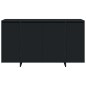 vidaXL Credenza Nera Nera Legno Ingegnerizzato 135 x 41 x 75 cm