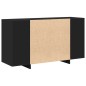 vidaXL Credenza Nera Nera Legno Ingegnerizzato 135 x 41 x 75 cm