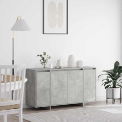 vidaXL Credenza Grigia in Cemento Grigio cemento Legno ingegnerizzato