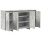 vidaXL Credenza Grigia in Cemento Grigio cemento Legno ingegnerizzato