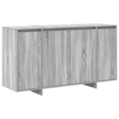 vidaXL Credenza grigia Grigio Sonoma Legno ingegnerizzato 135 x 41 x 75 cm