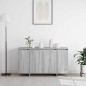 vidaXL Credenza grigia Grigio Sonoma Legno ingegnerizzato 135 x 41 x 75 cm vidaXL Credenza grigia Grigio Sonoma Legno ingegnerizzato 135 x 41 x 75 cm