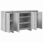 vidaXL Credenza grigia Grigio Sonoma Legno ingegnerizzato 135 x 41 x 75 cm vidaXL Credenza grigia Grigio Sonoma Legno ingegnerizzato 135 x 41 x 75 cm