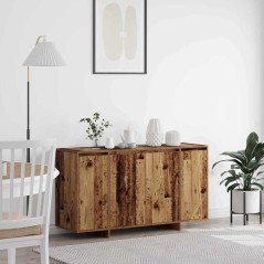 vidaXL Credenza in Legno Vecchio Legno Vecchio Legno massello di recupero