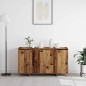 vidaXL Credenza in Legno Vecchio Legno Vecchio Legno massello di recupero