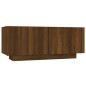 Set Mobili TV 2pz con Luci LED Rovere Marrone Legno Multistrato