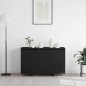 vidaXL Credenza Nera Nero Legno ingegnerizzato 120 x 41 x 75 cm