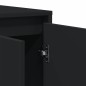 vidaXL Credenza Nera Nero Legno ingegnerizzato 120 x 41 x 75 cm