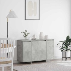 vidaXL Credenza Grigia in Cemento Grigio cemento Legno ingegnerizzato