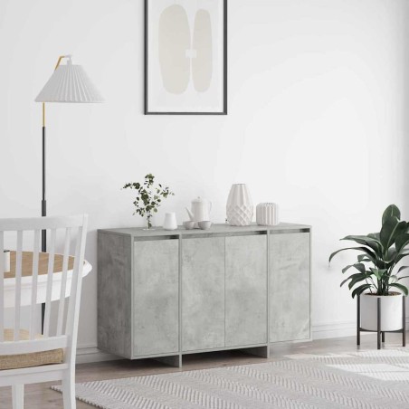 vidaXL Credenza Grigia in Cemento Grigio cemento Legno ingegnerizzato