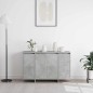 vidaXL Credenza Grigia in Cemento Grigio cemento Legno ingegnerizzato