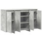vidaXL Credenza Grigia in Cemento Grigio cemento Legno ingegnerizzato