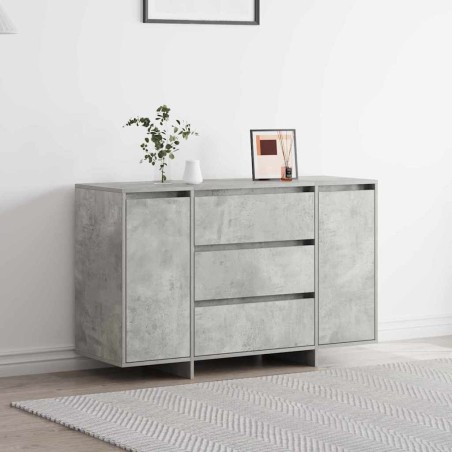 vidaXL Mobile Concreto Grigio 120x41x75 cm Legno ingegnerizzato