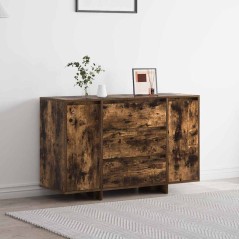 vidaXL Sideboard in Rovere Affumicato 120x41x75 cm in Legno Ingegnerizzato