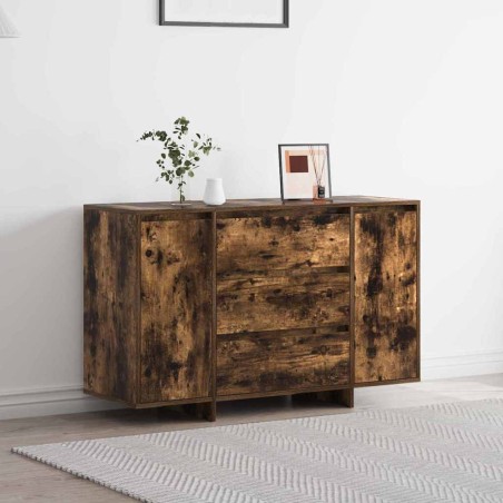 vidaXL Sideboard in Rovere Affumicato 120x41x75 cm in Legno Ingegnerizzato