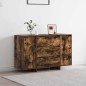 vidaXL Sideboard in Rovere Affumicato 120x41x75 cm in Legno Ingegnerizzato