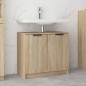Armadietto Bagno Rovere Sonoma 64,5x33,5x59cm Legno Multistrato Armadietto Bagno Rovere Sonoma 64,5x33,5x59cm Legno Multistrato