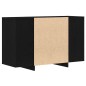 vidaXL Sideboard Nero Rovere 120x41x75 cm in Legno ingegnerizzato