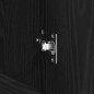 vidaXL Sideboard Nero Rovere 120x41x75 cm in Legno ingegnerizzato
