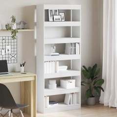 vidaXL Armadio per Libri/Divisore per Stanza Bianco 80x30x198 cm