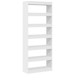 vidaXL Armadio per Libri/Divisore per Stanza Bianco 80x30x198 cm