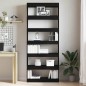 vidaXL Libreria/Separatore di Stanza Nera 80x30x198 cm di