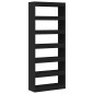 vidaXL Libreria/Separatore di Stanza Nera 80x30x198 cm di