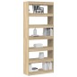 vidaXL Mobile Libreria/Divider per Stanza Rovere Sonoma 80x30x198 cm vidaXL Mobile Libreria/Divider per Stanza Rovere Sonoma 80x30x198 cm