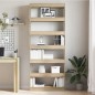 vidaXL Mobile Libreria/Divider per Stanza Rovere Sonoma 80x30x198 cm vidaXL Mobile Libreria/Divider per Stanza Rovere Sonoma 80x30x198 cm