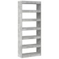 vidaXL Mobile Libreria/Divisore Grigio Cemento 80x30x198 cm vidaXL Mobile Libreria/Divisore Grigio Cemento 80x30x198 cm