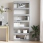 vidaXL Mobile Libreria/Divisore Grigio Cemento 80x30x198 cm vidaXL Mobile Libreria/Divisore Grigio Cemento 80x30x198 cm