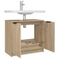 Armadietto Bagno Rovere Sonoma 64,5x33,5x59cm Legno Multistrato Armadietto Bagno Rovere Sonoma 64,5x33,5x59cm Legno Multistrato