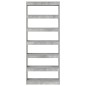 vidaXL Mobile Libreria/Divisore Grigio Cemento 80x30x198 cm vidaXL Mobile Libreria/Divisore Grigio Cemento 80x30x198 cm
