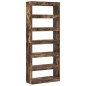 vidaXL Armadio/Libreria in Rovere Affumicato 80x30x198 cm