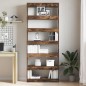 vidaXL Armadio/Libreria in Rovere Affumicato 80x30x198 cm