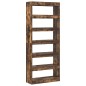 vidaXL Armadio/Libreria in Rovere Affumicato 80x30x198 cm