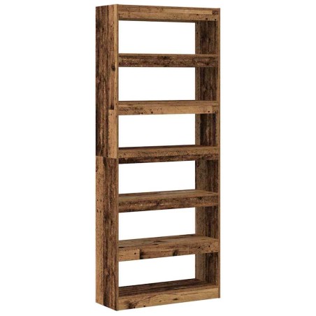 vidaXL Mobile libreria/divisorio in legno riciclato 80x30x198 cm