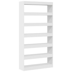 vidaXL Libreria Bianca Bianca Legno ingegnerizzato 100 x 30 x 198 cm