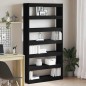 vidaXL Libreria Nera Legno ingegnerizzato 100 x 30 x 198 cm Libreria