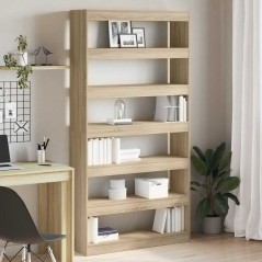 vidaXL Libreria Quercia Sonoma Legno Ingegnerizzato 100 x 30 x 198 cm