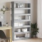 Libreria vidaXL Grigia Legno ingegnerizzato 100 x 30 x 198 cm Libreria Libreria vidaXL Grigia Legno ingegnerizzato 100 x 30 x 198 cm Libreria