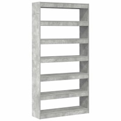 Libreria vidaXL Grigia Legno ingegnerizzato 100 x 30 x 198 cm Libreria
