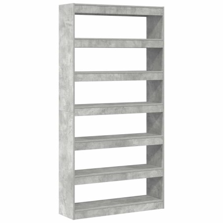 Libreria vidaXL Grigia Legno ingegnerizzato 100 x 30 x 198 cm Libreria