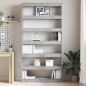 Libreria vidaXL Grigia Legno ingegnerizzato 100 x 30 x 198 cm Libreria Libreria vidaXL Grigia Legno ingegnerizzato 100 x 30 x 198 cm Libreria
