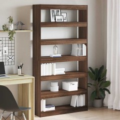 vidaXL Libreria Rovere Marrone Legno ingegnerizzato 100 x 30 x 198 cm