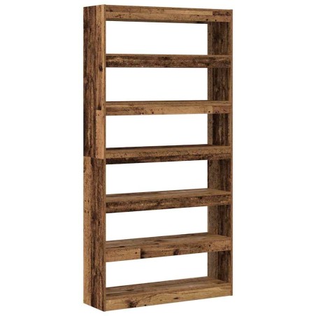 vidaXL Libreria Legno invecchiato Legno ingegnerizzato 100 x 30 x 198 cm